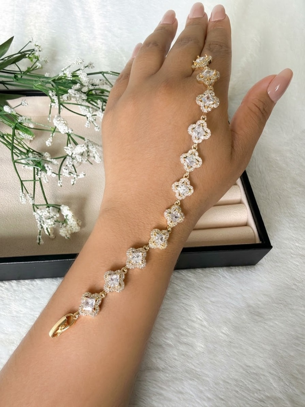 AAA Cubic Zirconia gold plated Bracelet - Women Jewelry